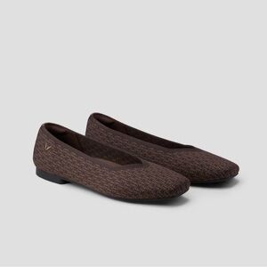 New-VIVAIA  Square-Toe V-Cut Flats